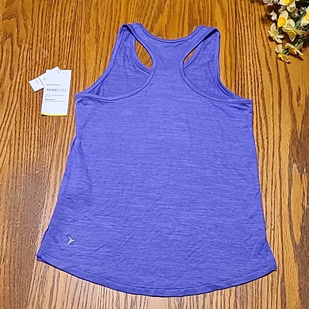 Old Navy NWT Purple Tank Top - Butterfly Back -  Girls Small - Picture 7 of 7